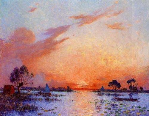 unknow artist Sunset in Briere II oil painting picture